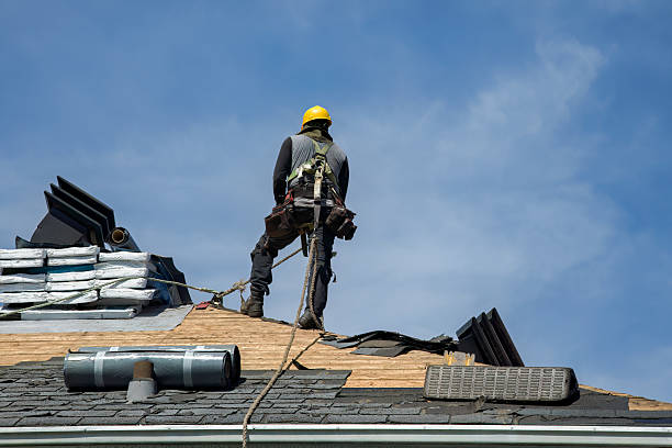 Professional Gutter Installation technician working in Lansdale, PA